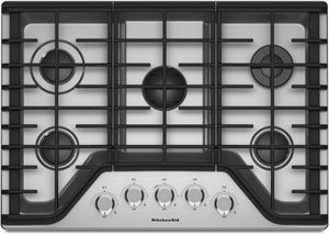 KitchenAid® 30'' Stainless Steel Gas Cooktop