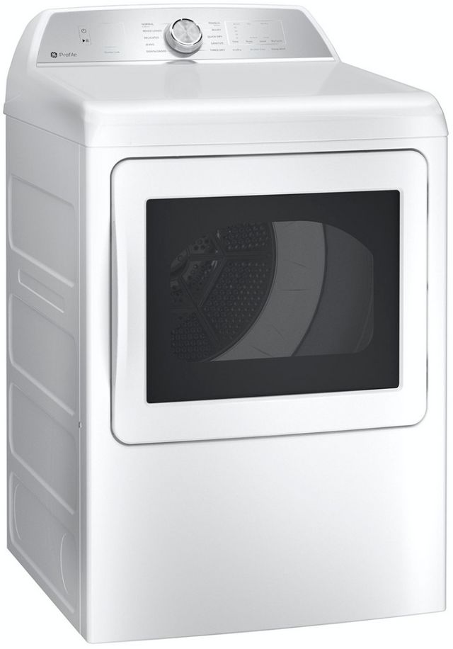 GE Profile™ 7.4 Cu. Ft. White Front Load Electric Dryer -2