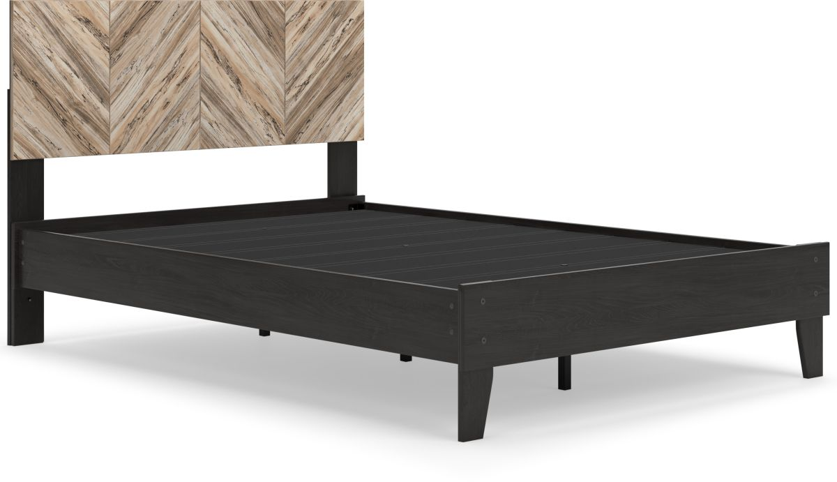 Signature Design by Ashley® Piperton Black/Brown Full Panel Platform Bed