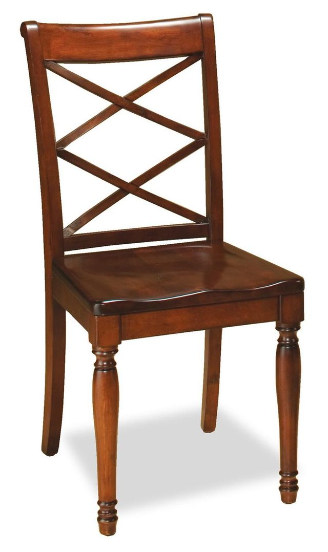 aspenhome® Cambridge Brown Cherry Double X Side Chair-0