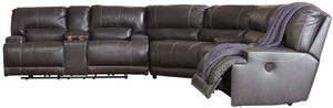 Signature Design by Ashley® McCaskill 3-Piece Gray Power Reclining Sectional