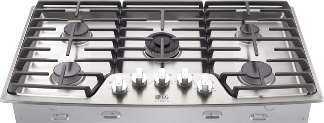 LG Studio 36" Stainless Steel Gas Cooktop 10