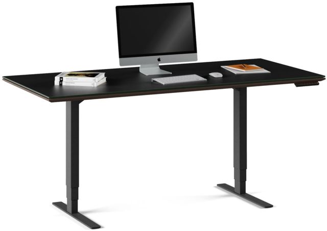 BDI Sequel® Charcoal Stained Ash Lift Desk