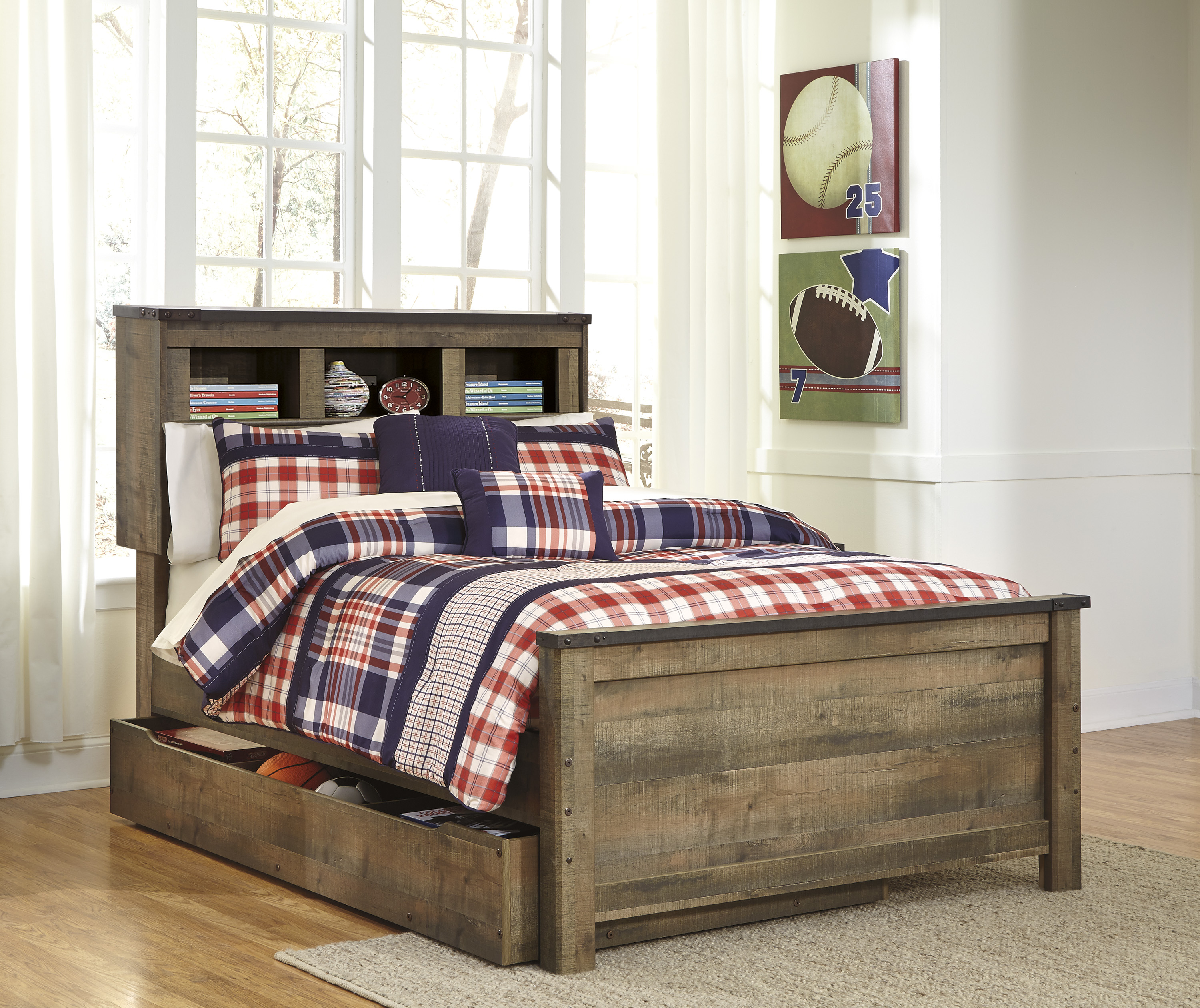 Signature Design By Ashley® Trinell Rustic Brown Under Bed Storage ...