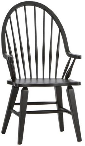 Liberty Furniture Hearthstone Black Arm Chair - Set of 2
