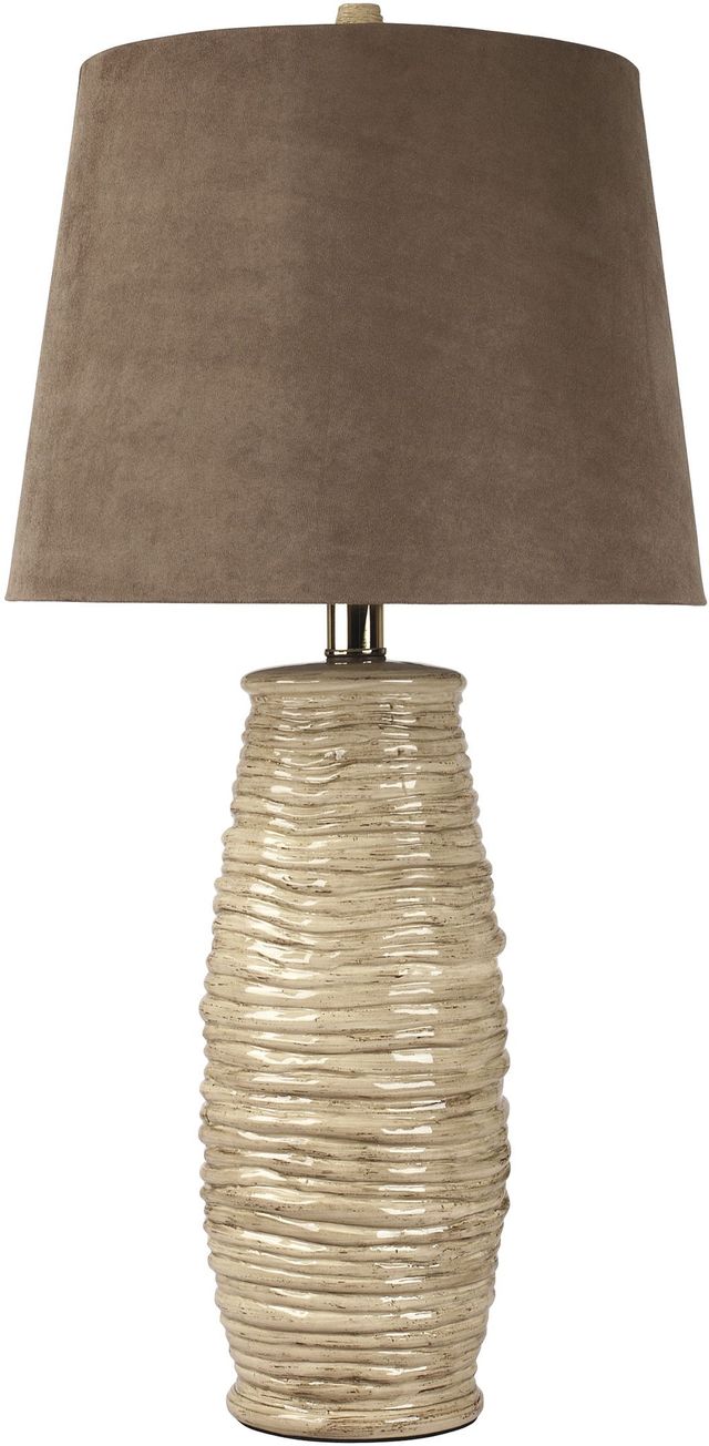 Signature Design by Ashley® Haldis Set of 2 Beige Table Lamps