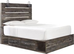Signature Design by Ashley® Drystan Brown Queen Panel Bed with 4 Storage Drawers