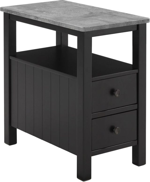 Signature Design by Ashley® Ezmonei Black/Gray Chairside End Table-0