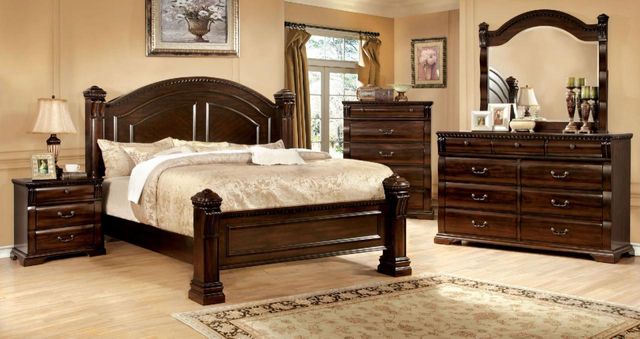 Furniture of America® Burleigh 4 Pieces Queen Panel Bedroom Collection 0