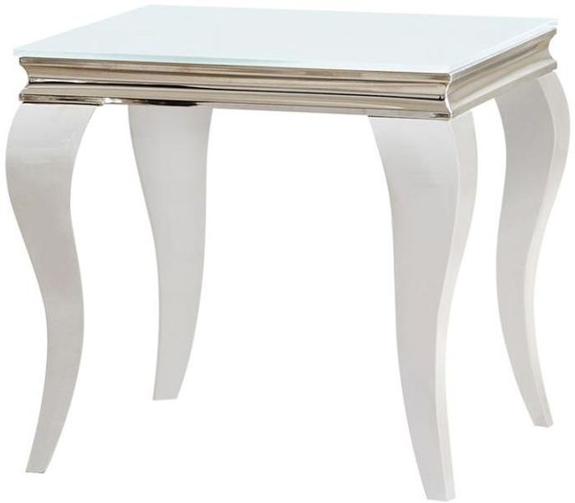 Coaster® Delilah Chrome Stainless Steel End Table