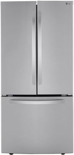 LG 33 in. 25.2 Cu. Ft. PrintProof™ Stainless Steel French Door Refrigerator
