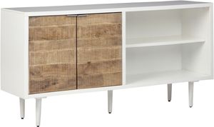 Signature Design by Ashley® Shayland White/Light Brown Accent Cabinet