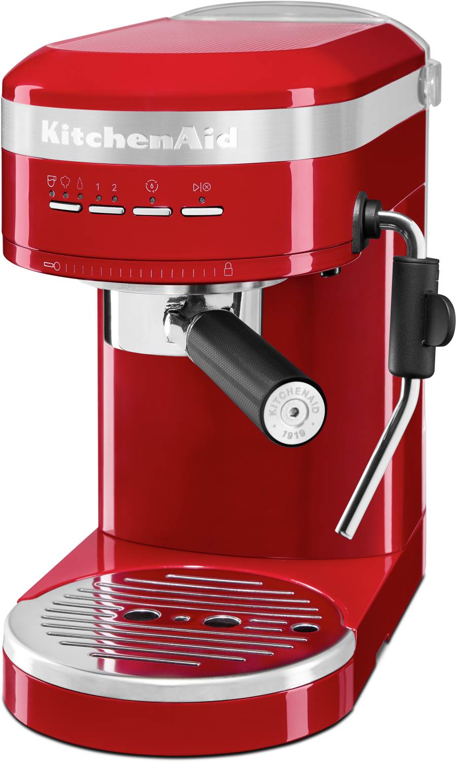 KitchenAid® Empire Red Semi-Automatic Espresso Machine | Bonanza Furniture