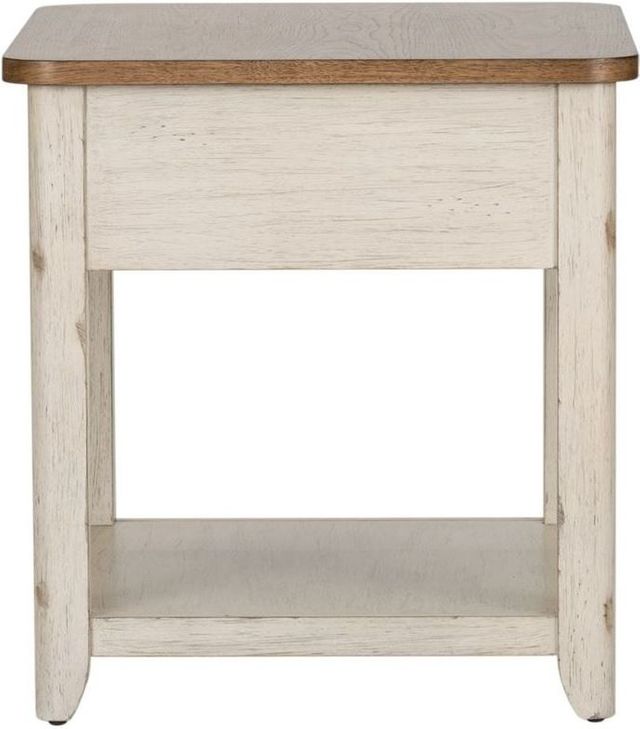 Liberty Furniture Farmhouse Reimagined End Table With Basket 3