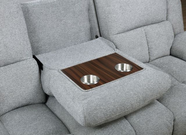 Coaster® Waterbury Grey Upholstered Motion Sofa 4