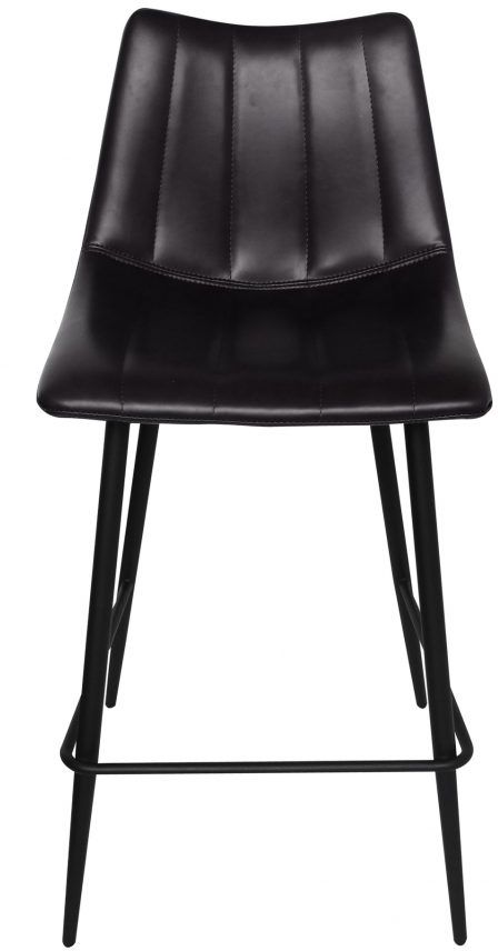 Moe's Home Collections Alib Matte Black-M2 Counter Height Stool