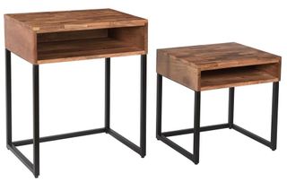 Coast To Coast Accents™ 2 Pieces Baker's Natural Nesting Table Set