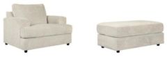 Signature Design by Ashley® Soletren 2-Piece Stone Chair and Ottoman Set