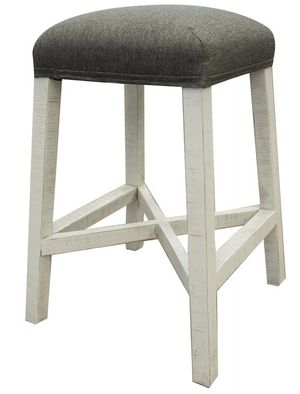 International Furniture Direct Stone Ivory 24" Counter Height Stool