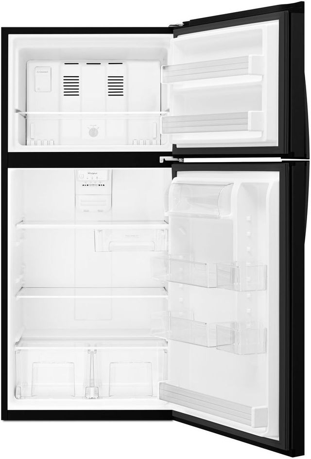 Whirlpool® 19.1 Cu. Ft. Black Top Freezer Refrigerator 5