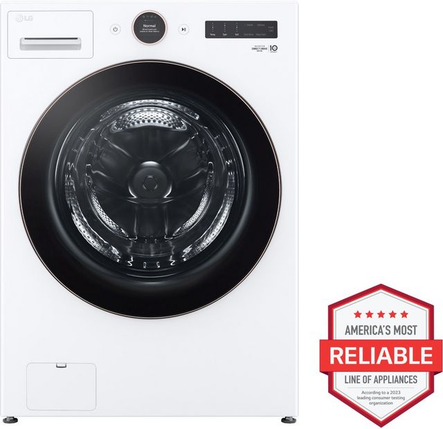 LG 5.0 Cu. Ft. White Front Load Washer-1