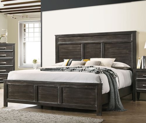 New Classic® Home Furnishings Andover Nutmeg Eastern King Panel Bed