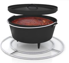 Caliber™ Stainless Steel Pro Kamado Cauldera Iron Cooking Pot Kit-CTP22-CCA