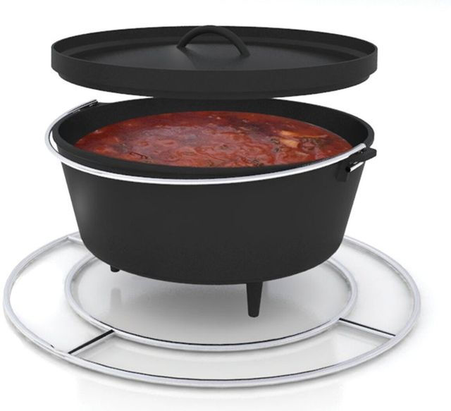 Caliber™ Stainless Steel Pro Kamado Cauldera Iron Cooking Pot Kit