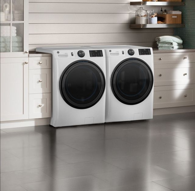 GE® 5.0 Cu. Ft. White Front Load Washer-3
