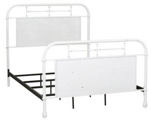 Liberty Vintage Antique White Youth Full Distressed Metal Bed