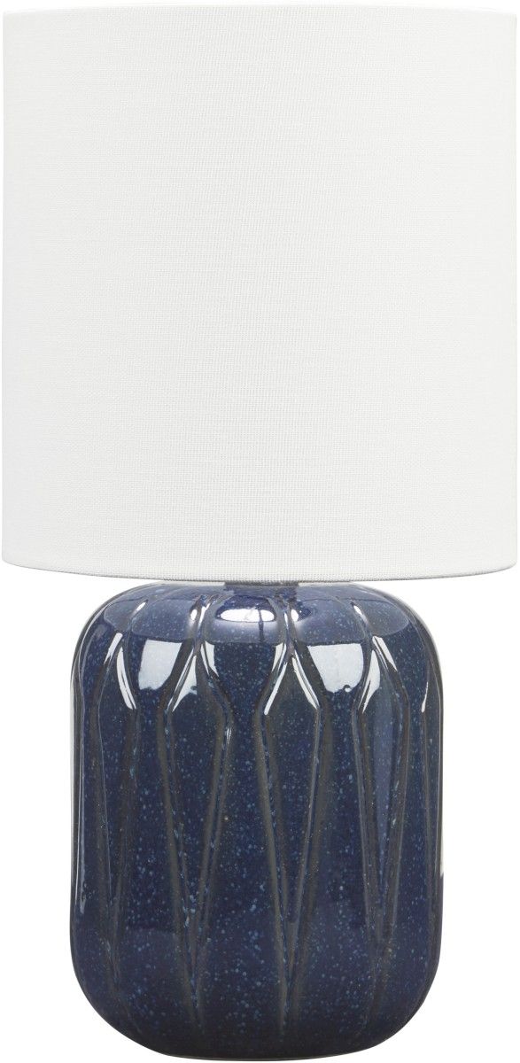 Signature Design by Ashley® Hengrove Navy Ceramic Table Lamp