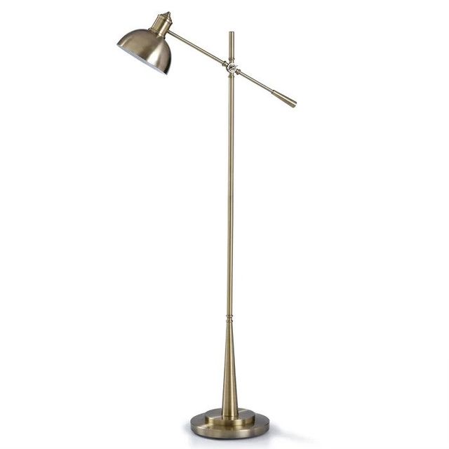 Stylecraft Antique Brass Floor Lamp 0