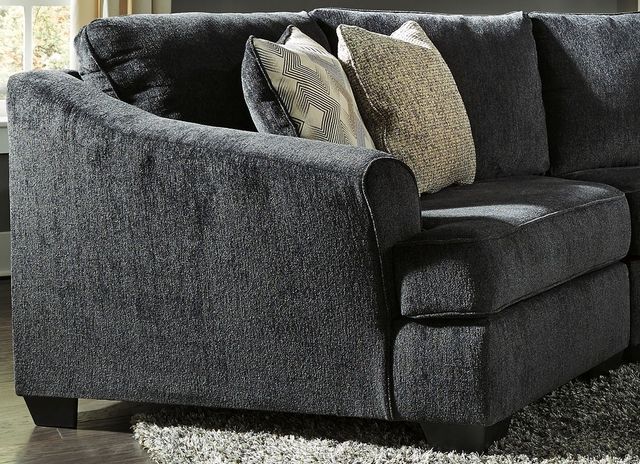 Signature Design by Ashley® Eltmann 4-Piece Slate Sectional with Cuddler