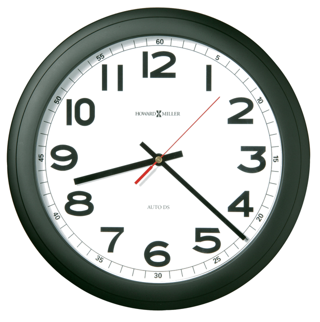 Howard Miller® Norcross Matte Black Wall Clock