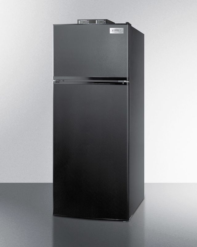 Summit® 10.3 Cu. Ft. Black Top Freezer Refrigerator 1