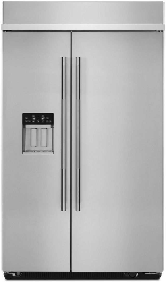JennAir® Rise™ 48 in. 29.4 Cu. Ft. Stainless Steel Built In Counter Depth Side-by-Side Refrigerator-0