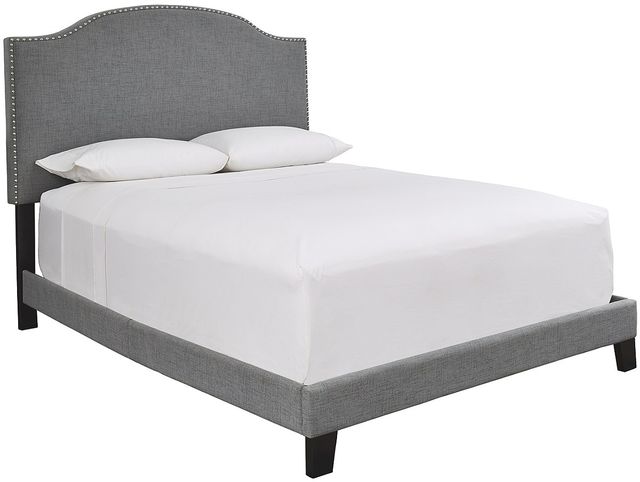 Signature Design by Ashley® Adelloni Gray King Upholstered Platform Bed