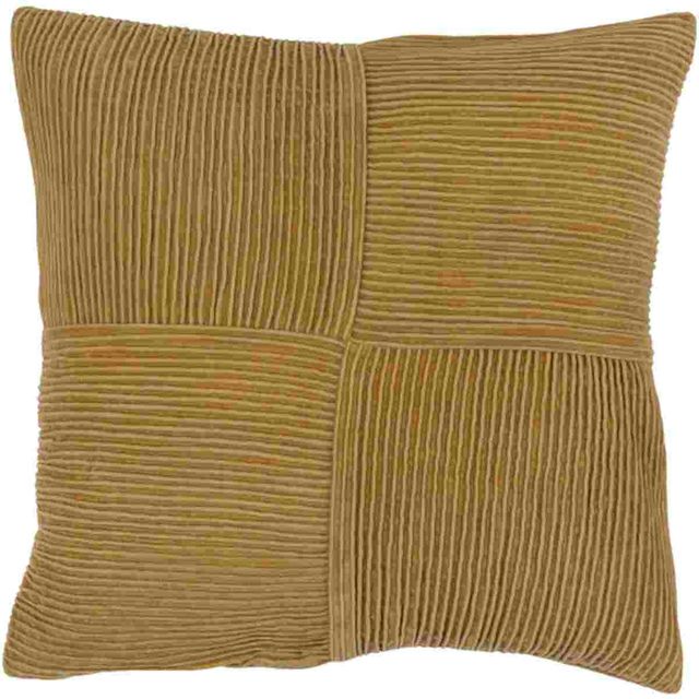 Surya Conrad Mustard 20"x20" Pillow Shell with Down Insert-0