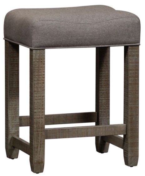 Liberty Furniture Parkland Falls Light Brown Upholstered Console Stool-1