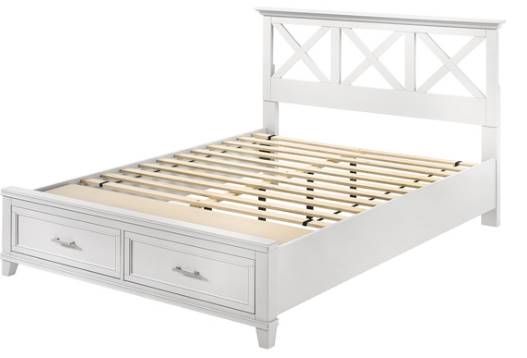 Bernards Nova II White King Storage Bed | Bob Mills Furniture