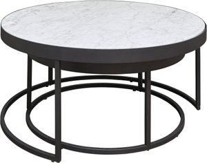 Signature Design by Ashley® Windron 2-Piece Black/White Nesting Coffee Table Set