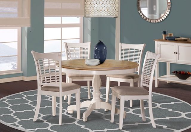 Hillsdale Furniture Bayberry 5-Piece Light Beige/White Dining Set-3