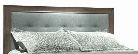 Durham Furniture Cascata Coastal Fog Queen Upholstered Bed 1