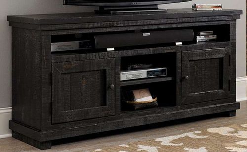 Progressive® Furniture Willow Distressed Black 64" Media Console