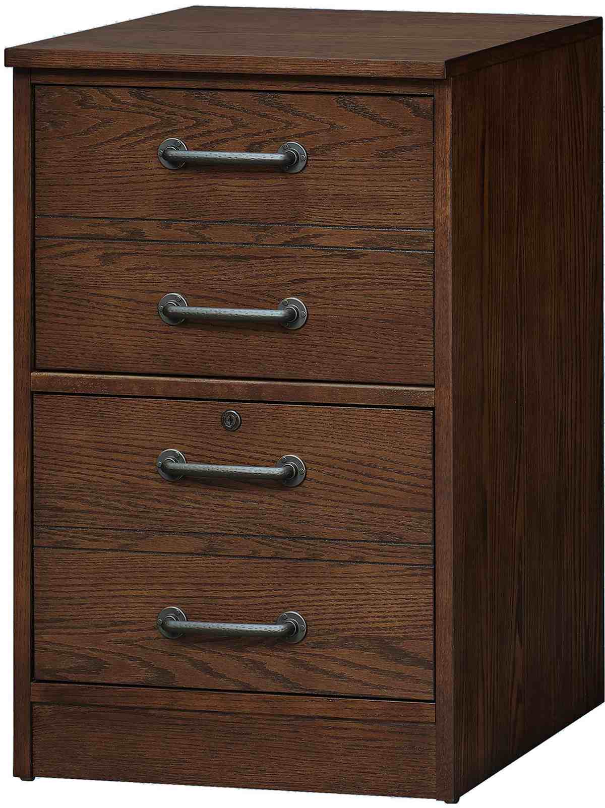 dark brown filing cabinet