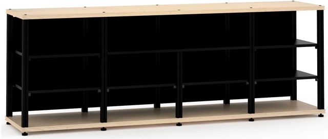 Salamander Designs® Synergy Open Center Quad 30 AV Cabinet-Natural Maple/Black