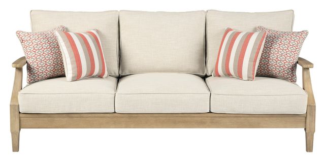 Signature Design by Ashley® Clare View Beige Sofa with Cushion 0