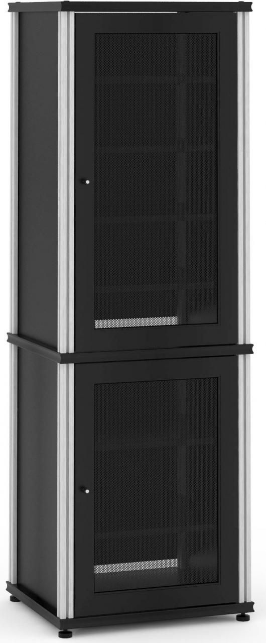 Salamander Designs® Synergy Model 703 AV Cabinet-Black/Aluminum 0