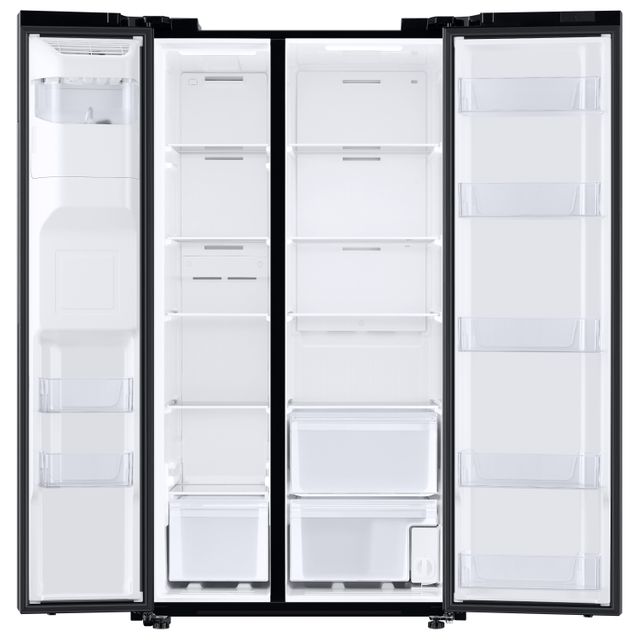 Samsung 27.4 Cu. Ft. Black Stainless Steel Standard Depth Side-by-Side Refrigerator 1