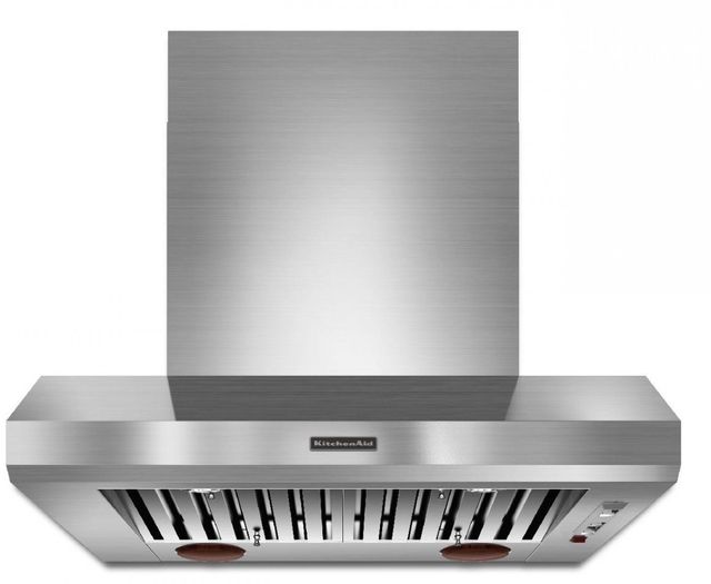 KitchenAid® Commercial-Style Series 36" Stainless Steel Wall Mounted Range Hood 0